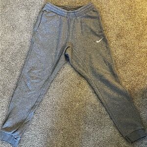 Nike Grey Men's Swoosh Jogger Sweatpants